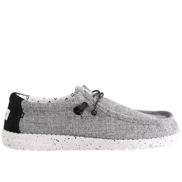 Hey Dude Wally in Pilot Heather Black Lace Up Lightweight Boho Coastal Beach main image 9
